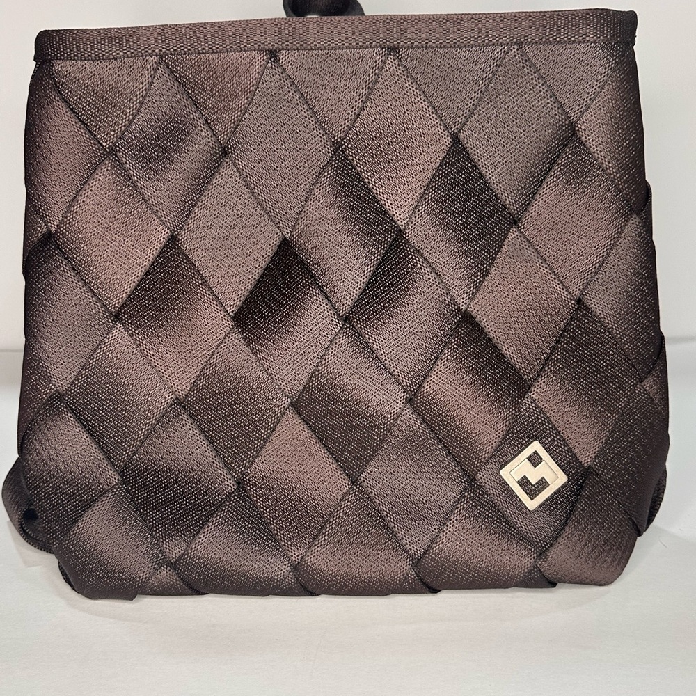 🎒 Maggie Bags Brown Seat Belt Backpack – Eco-Chic & Durable